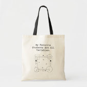Funny Math Teacher Humor | Variable Students トートバッグ (正面)
