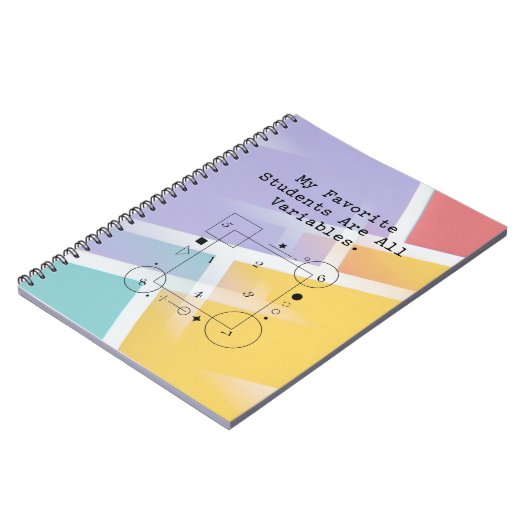 Funny Math Teacher Humor | Variable Students ノートブック (左側)