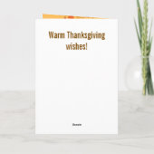 Funny Math Teacher Thanksgiving Card – Turkey カード (裏面)