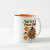 Funny Math Teacher Thanksgiving Mug – Turkey ツートーンマグカップ (正面右)