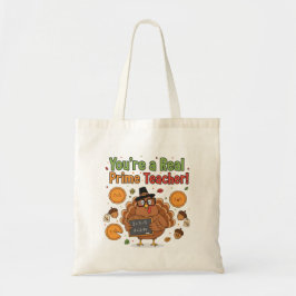 Funny Math Teacher Thanksgiving Tote Bag – Turkey トートバッグ