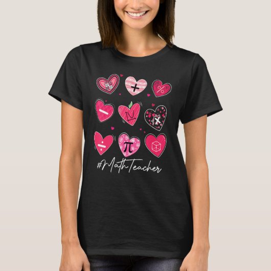 Funny Math Teacher Valentine's Day Pi Math Lover O Tシャツ (正面)
