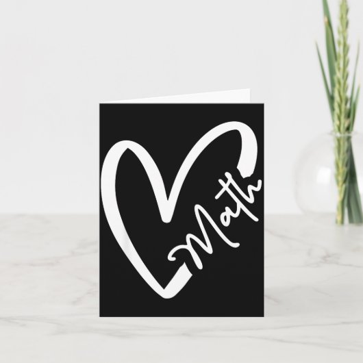 Funny Mathematician Teacher Kids Physicist I Love  カード (正面)