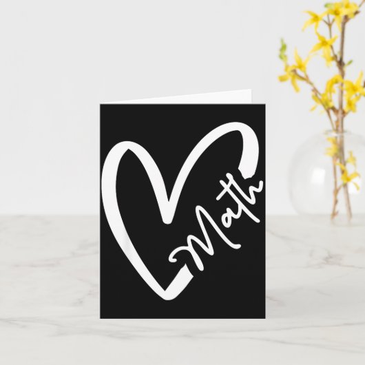 Funny Mathematician Teacher Kids Physicist I Love  カード (黄色い花)