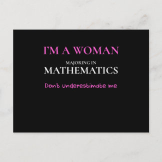 Funny Mathematics Major Gift Women Math Degree Bir ポストカード