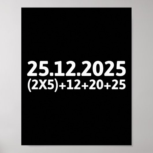 Funny Maths 67 Christmas Meme Teachers Students Sc ポスター (正面)