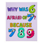 Funny Maths Joke Poster for Kids UK Classroom ポスター (正面)