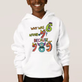 Funny Maths Numbers Hoodie for Kids (正面)