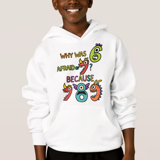 Funny Maths Numbers Hoodie for Kids (正面)
