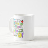 Funny Maths Numbers Joke Mug for School コーヒーマグカップ (正面左)