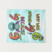 Funny Maths Numbers Joke Poster for Kids タペストリー (正面(横))