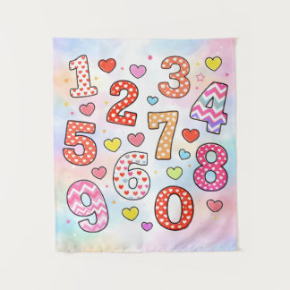 Funny Maths Numbers Joke Poster for Kids タペストリー