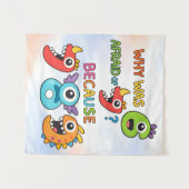 Funny Maths Numbers Joke Poster for Kids タペストリー (正面(横))