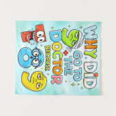 Funny Maths Numbers Joke Shirt for Kids タペストリー (正面(横))