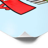 Funny Maths Poster for Kids UK Classroom Numbers  ポスター (コーナー)