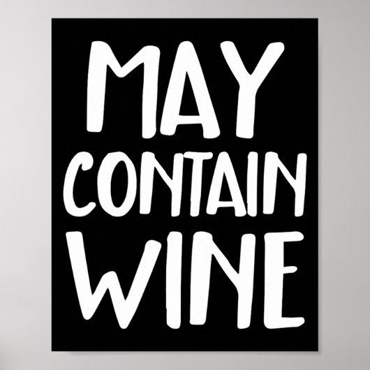 Funny May Contain Wine  ポスター (正面)