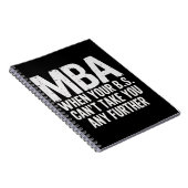 Funny MBA Master Degree Graduation Day ノートブック (右側)