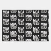 Funny MBA Master Degree Graduation Day ラッピングペーパーシート (正面)