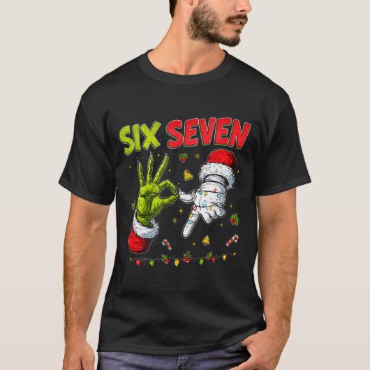 Funny Mean Guy Christmas Viral 6 7 Six Seven Meme  Tシャツ (正面)