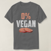Funny Meat Eater 0 Vegan BBQ  Tシャツ (デザイン正面)