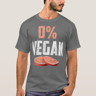 Funny Meat Eater 0 Vegan BBQ  Tシャツ