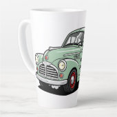 Funny mechanic car couldn't fix brakes horn louder カフェラテマグ (左アングル)