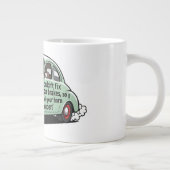 Funny mechanic car couldn't fix brakes horn louder ジャンボコーヒーマグカップ (右)