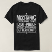 Funny Mechanic Design For Men Dad Car Garage Auto  Tシャツ (デザイン正面)