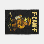 Funny Mechanic F Caw F Crow Fcawf Raven Mechanics  フリースブランケット (正面(横))