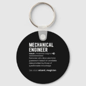 Funny Mechanical Engineer Definition Engineering  キーホルダー (正面)