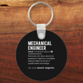 Funny Mechanical Engineer Definition Engineering  キーホルダー (正面)