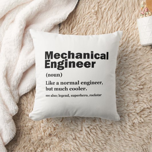 Funny Mechanical Engineer Definition Engineering クッション (ブランケット)