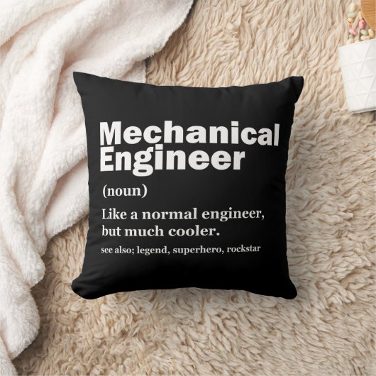 Funny Mechanical Engineer Definition Engineering クッション (ブランケット)
