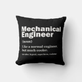 Funny Mechanical Engineer Definition Engineering クッション (正面)