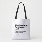 Funny Mechanical Engineer Definition Engineering トートバッグ (正面)