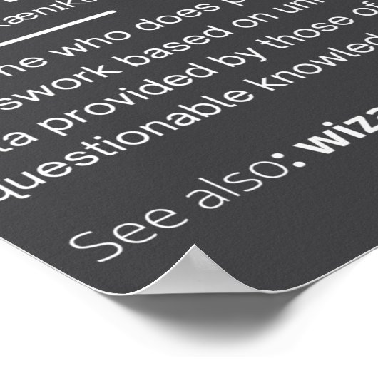 Funny Mechanical Engineer Definition Engineering ポスター (角)