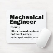 Funny Mechanical Engineer Definition Engineering マウスパッド (マウス)
