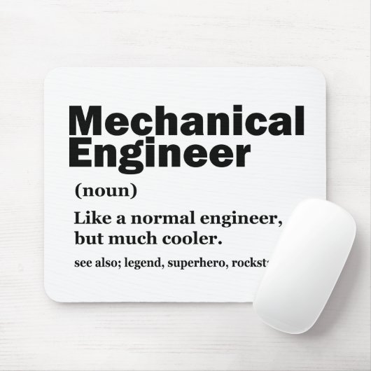 Funny Mechanical Engineer Definition Engineering マウスパッド (マウス)