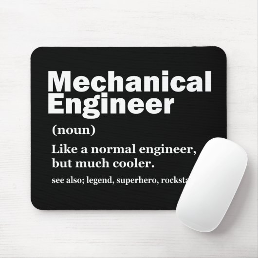 Funny Mechanical Engineer Definition Engineering M マウスパッド (マウス)