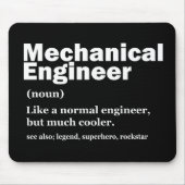 Funny Mechanical Engineer Definition Engineering M マウスパッド (正面)