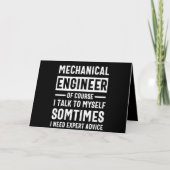 Funny Mechanical  Engineer Gift カード (正面)