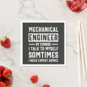 Funny Mechanical  Engineer Gift スタンダードカクテルナプキン (インサイチュ)