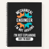 Funny Mechanical Engineer, Mechanical Engineering ノートブック (正面)