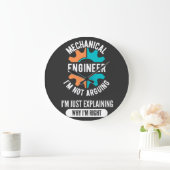Funny Mechanical Engineer, Mechanical Engineering ラージ壁時計 (ホーム)