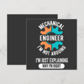 Funny Mechanical Engineer, Mechanical Engineering 招待状 (正面/裏面)