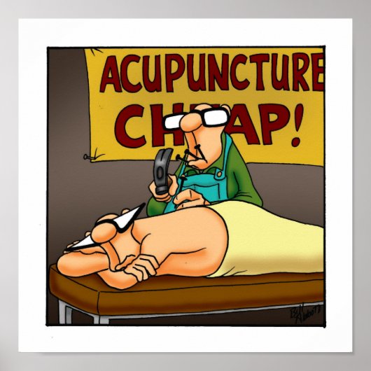 Funny Medical Acupuncture Poster ポスター (正面)