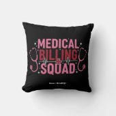 Funny Medical Billing Squad Proud Specialist Gift クッション (正面)