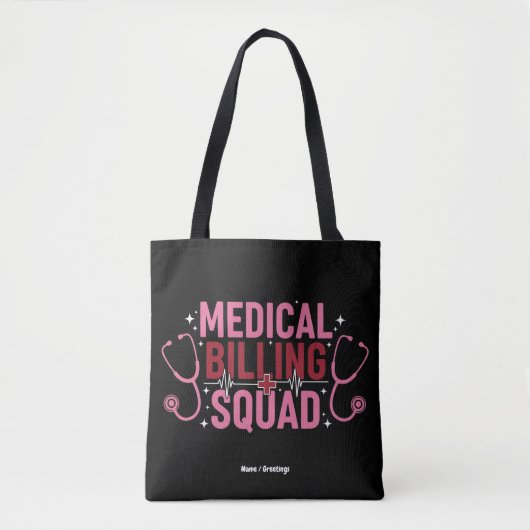 Funny Medical Billing Squad Proud Specialist Gift トートバッグ (正面)