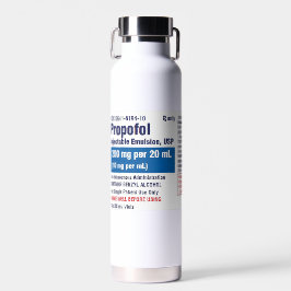 Funny Medical Propofol Label ウォーターボトル