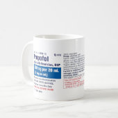 Funny Medical Propofol Label コーヒーマグカップ (正面左)
